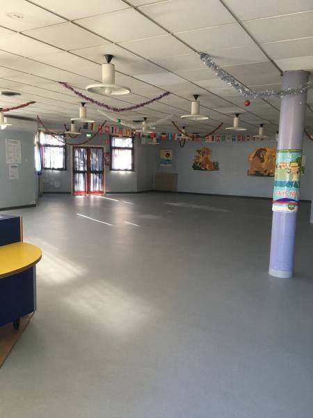 Pose de sol pvc en lés soudés