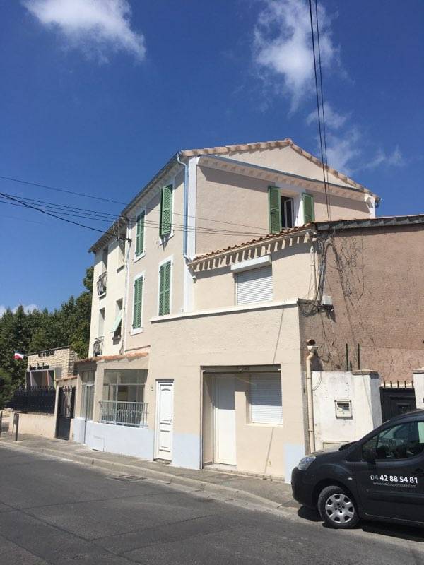 Ravalement et revêtement de façade d'une maison sur Marignane 13700