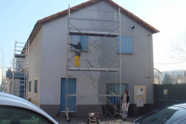 Ravalement d'une façade à Marignane